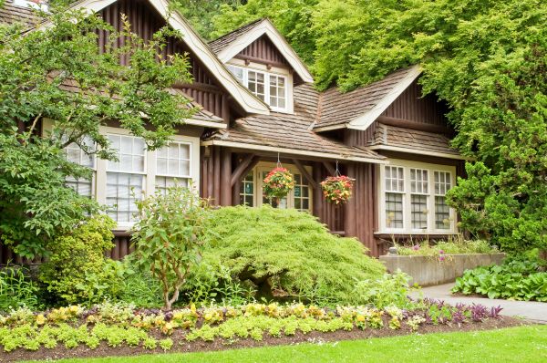 Log Home Landscaping in Novato